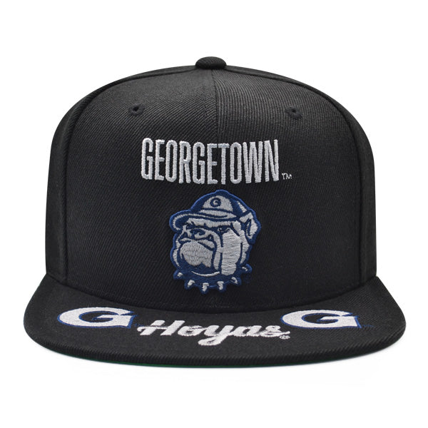 Georgetown Hoyas Mitchell & Ness FRONT LOADED Snapback NCAA Hat- Black/Gray