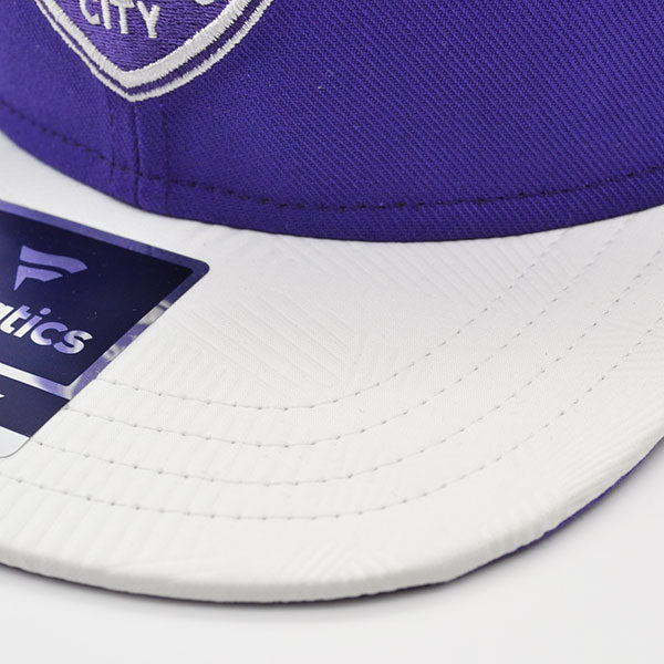 Orlando City FC Fanatics MLS Visor Mark Snapback Adjustable Hat - Purple/White/Gold