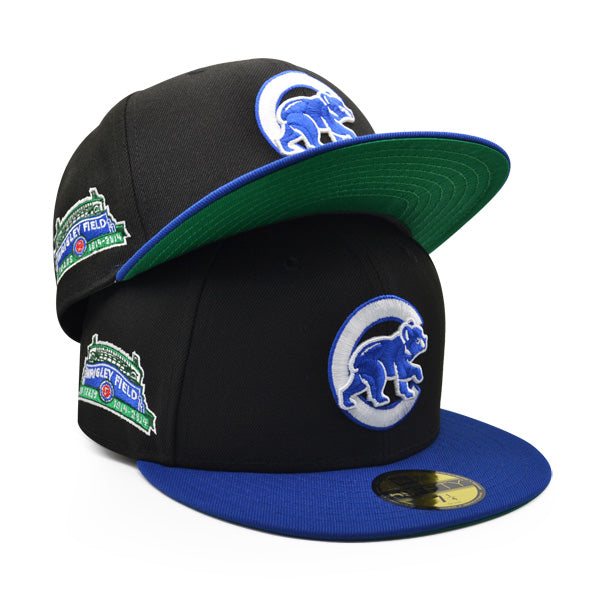 Chicago Cubs 100 Years Exclusive New Era 59Fifty Fitted Hat – Black/Royal