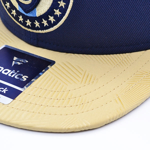 Philadelphia Union Fanatics MLS Visor Mark Snapback Adjustable Hat - Navy/Gold