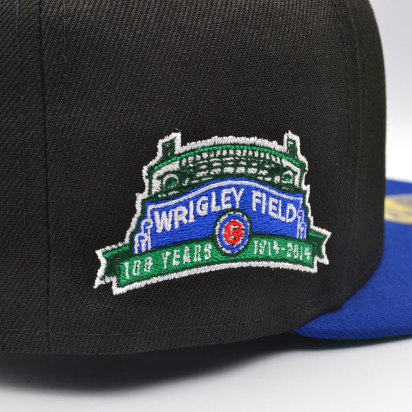 Chicago Cubs 100 Years Exclusive New Era 59Fifty Fitted Hat – Black/Royal