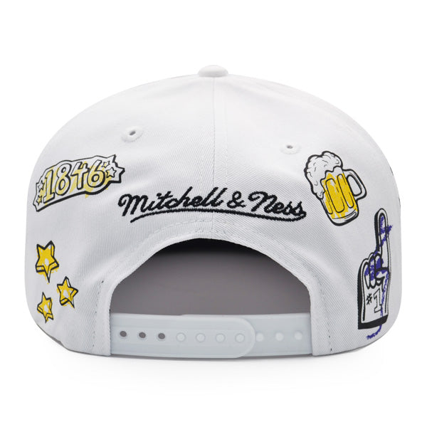 Milwaukee Bucks Mitchell & Ness HAND DRAWN Snapback Hat