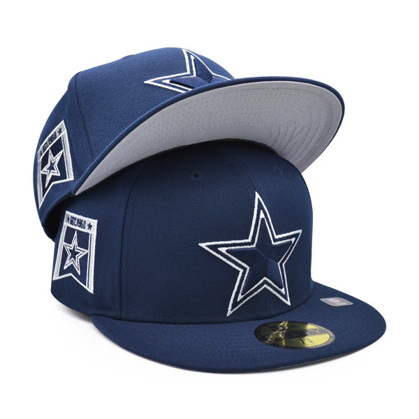 Dallas Cowboys NFL Exclusive BANNER SIDE New Era 59FIFTY Fitted Hat – Navy
