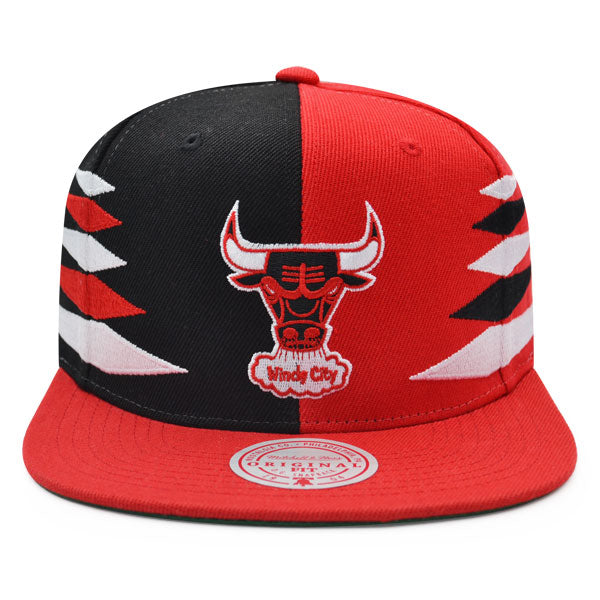 Chicago Bulls Mitchell & Ness DIAMOND CUT Snapback HWC Hat - Black/Red