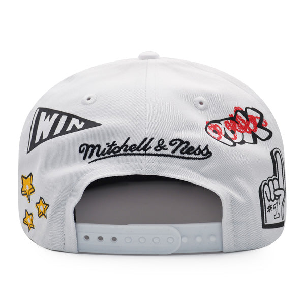 Portland Trailblazers Mitchell & Ness HAND DRAWN Snapback Hat