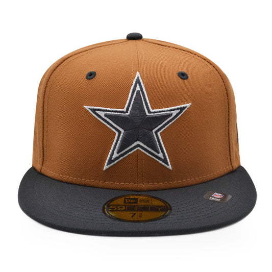 Dallas Cowboys BRONZE WAY Exclusive New Era 59FIFTY Fitted NFL Hat -Bronze/Charcoal