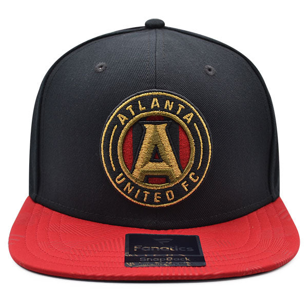 Atlanta United FC Fanatics MLS Visor Mark Snapback Adjustable Hat - Black/Red