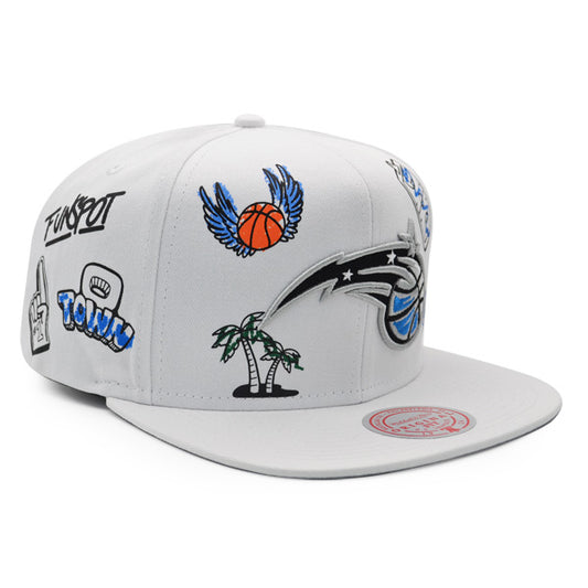 Orlando Magic Mitchell & Ness HAND DRAWN Snapback Hat