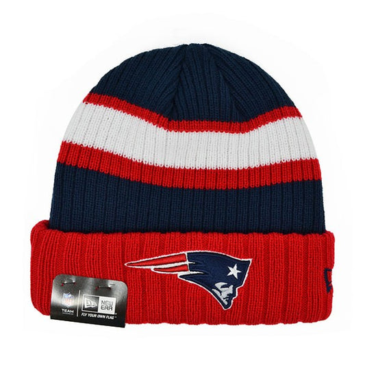 New England Patriots RIB START KNIT New Era Cuffed NFL Hat