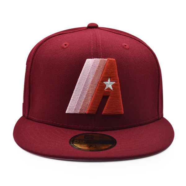 Houston Astros 50TH Anniversary RED VELVET Exclusive New Era 59Fifty Fitted Hat -Cardinal/Pink