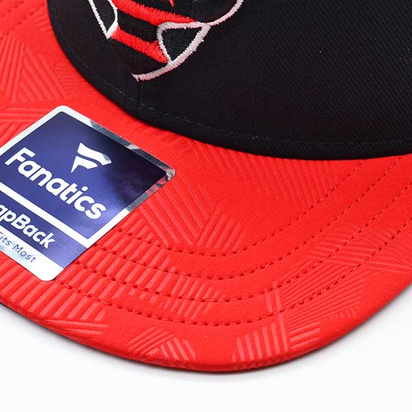 D.C. United Fanatics MLS Visor Mark Snapback Adjustable Hat - Black/Red