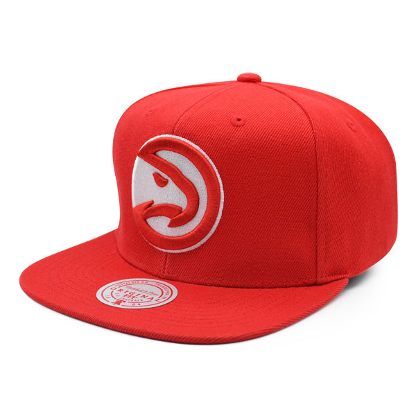 Atlanta Hawks Mitchell & Ness ALL LOVE Snapback Hat - Red/Pink Bottom