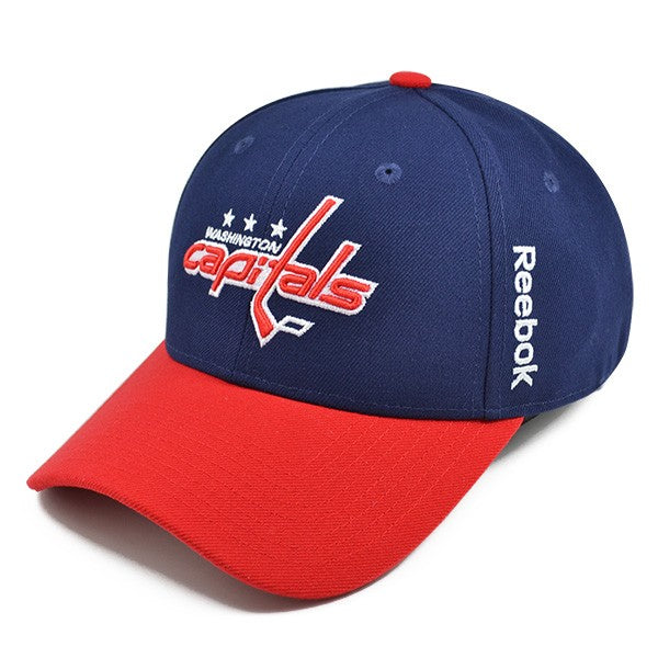 Washington Capitals Structured Team Curved Velcro Strap Reebok NHL Hat