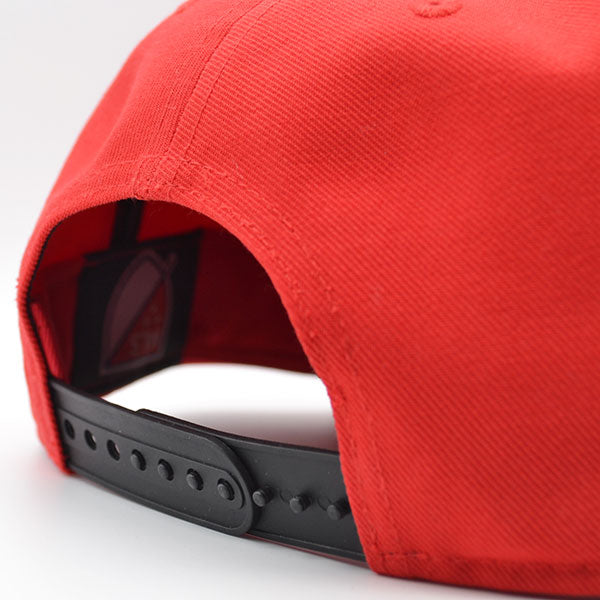 New York Red Bulls Fanatics MLS Visor Mark Snapback Adjustable Hat - Red/Black