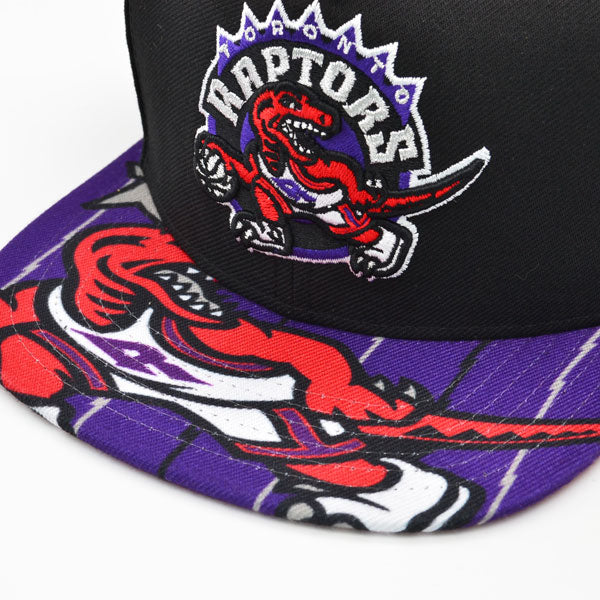 Toronto Raptors Mitchell & Ness SWINGMAN POP Snapback Hat - Black