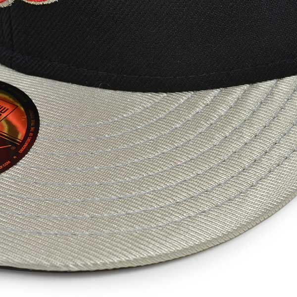 Washington Nationals CUSTOM Black/Lava Red FITTED 59Fifty New Era MLB Hat