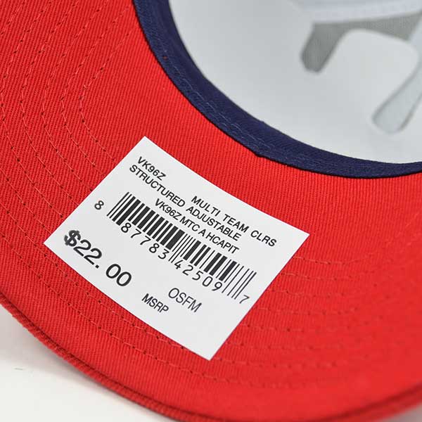 Washington Capitals Structured Team Curved Velcro Strap Reebok NHL Hat