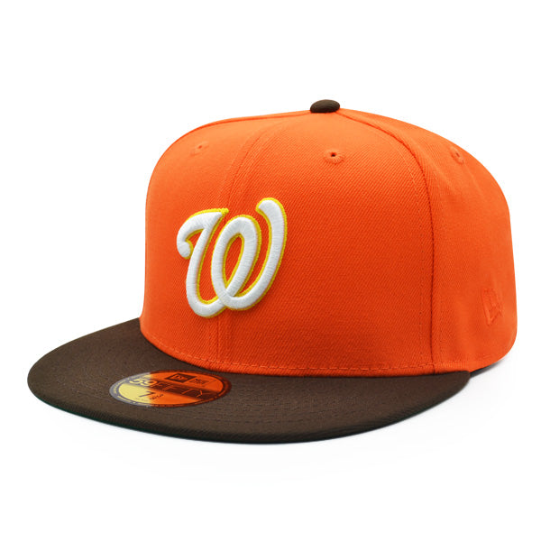 Washington Nationals 2019 WORLD SERIES Exclusive New Era 59Fifty Fitted Hat – Orange/Brown