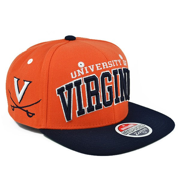 Virginia Cavaliers SUPERSTAR Orange/Navy SNAPBACK Zephyr NCAA Hat