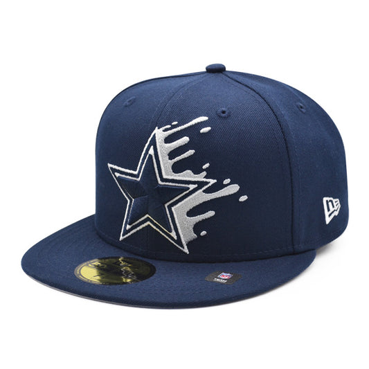 Dallas Cowboys SPLATTER Exclusive New Era 59Fifty Fitted Hat - Navy/Gray UV