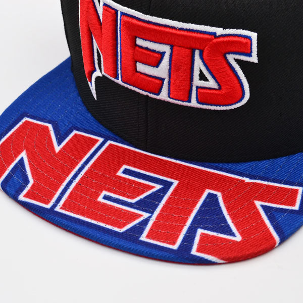 New Jersey Nets Mitchell & Ness SWINGMAN POP Snapback Hat - Black