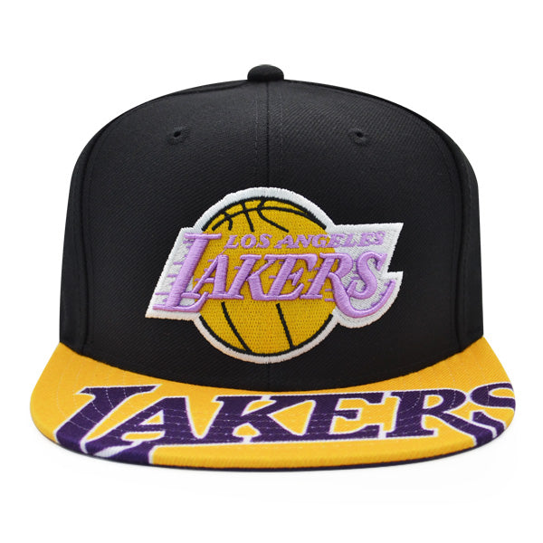 Los Angeles Lakers Mitchell & Ness SWINGMAN POP Snapback Hat - Black/Yellow
