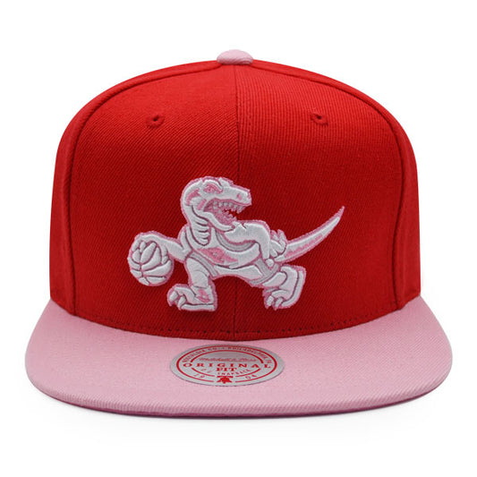 Toronto Raptors NBA Mitchell & Ness SWEET HEART Snapback Hat - Red/Pink