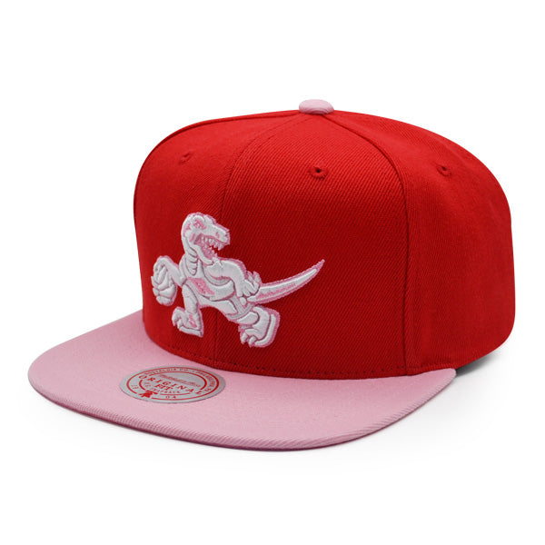 Toronto Raptors NBA Mitchell & Ness SWEET HEART Snapback Hat - Red/Pink