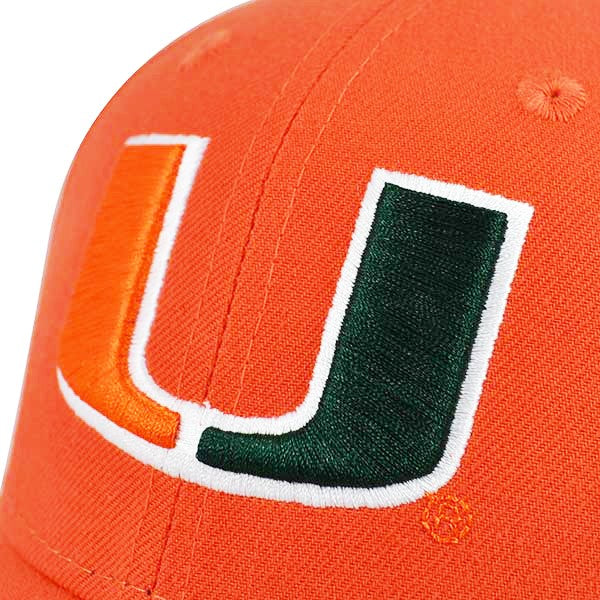 Miami Hurricanes New Era THE LEAGUE 9Forty Adjustable Velcro Strap NCAA Hat