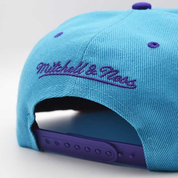 Utah Jazz Mitchell & Ness RELOAD Snapback NBA Hat - Vice Blue/Purple/Copper Bottom
