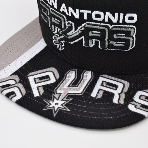 San Antonio Spurs Mitchell & Ness SWINGMAN POP Snapback Hat - Black/Gray