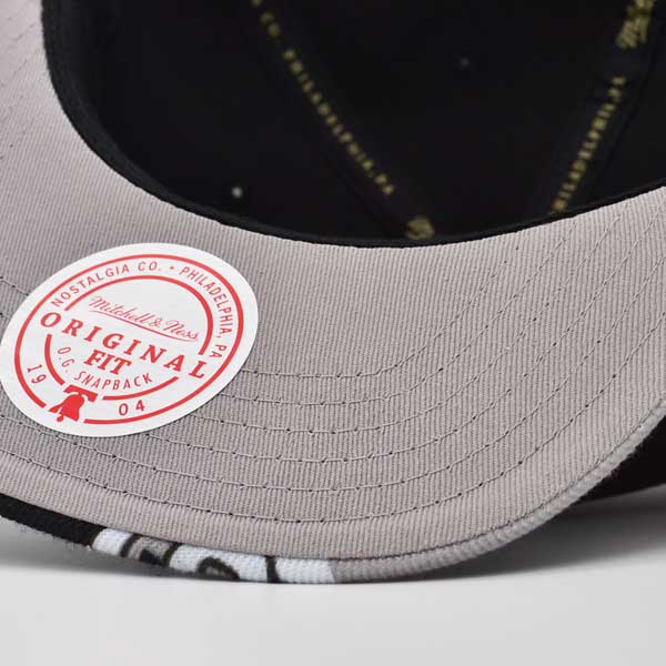 San Antonio Spurs Mitchell & Ness SWINGMAN POP Snapback Hat - Black/Gray