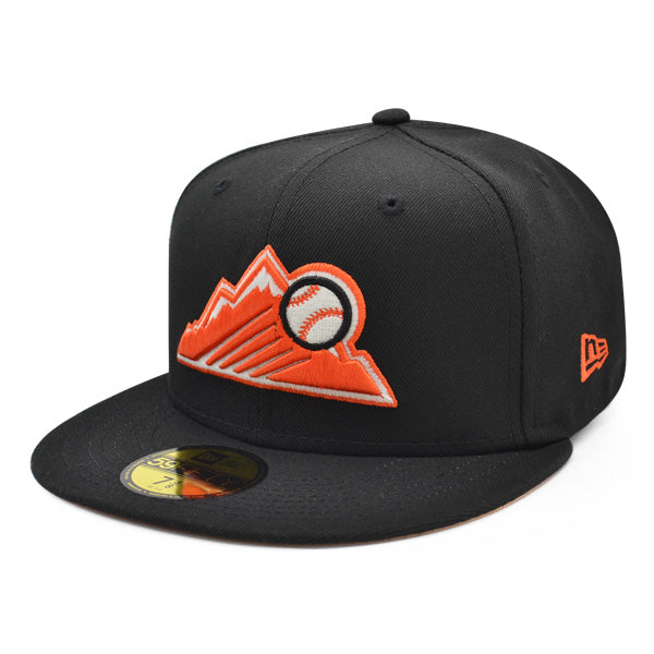 Colorado Rockies 2021 ALL-STAR GAME Exclusive New Era 59Fifty Fitted Hat – Black/Orange/Peach Bottom