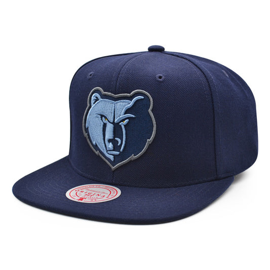 Memphis Grizzlies NBA Mitchell & Ness CLASSIC LOGO Snapback Hat - Navy