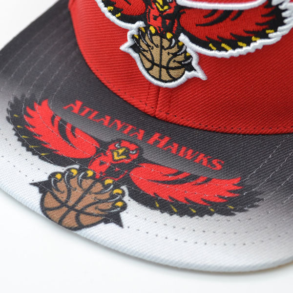 Atlanta Hawks Mitchell & Ness SWINGMAN POP Snapback Hat - Red