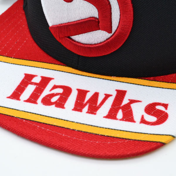 Atlanta Hawks Mitchell & Ness SWINGMAN POP Snapback Hat - Black