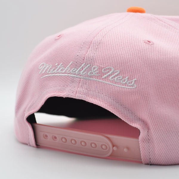 Toronto Raptors Mitchell & Ness SWEET SHERBERT Snapback NBA Hat - Pink/Orange/Lime