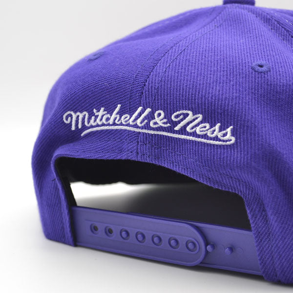 Los Angeles Lakers Mitchell & Ness THE GRID Snapback NBA Hat - Purple