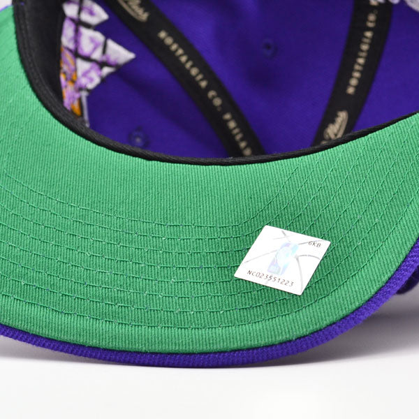 Los Angeles Lakers Mitchell & Ness THE GRID Snapback NBA Hat - Purple