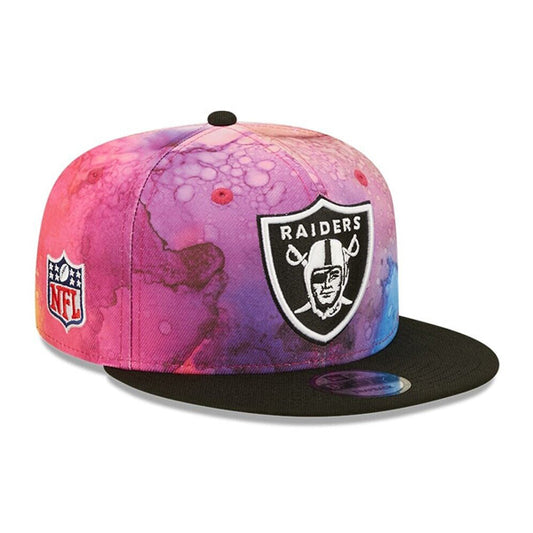 Las Vegas Raiders New Era 2022 NFL Crucial Catch 9Fifty Snapback Hat - Pink/Black