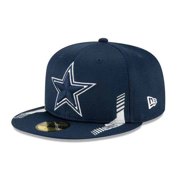 Dallas Cowboys New Era 2021 NFL Official Sideline HOME 59FIFTY Fitted Hat - Navy