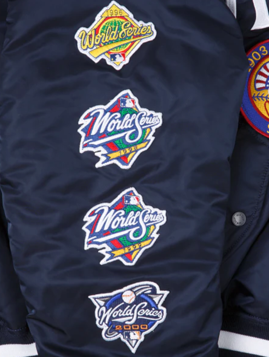 New York Yankees Alpha Industries X New Era MA-1 Bomber Reversible Jacket - Navy