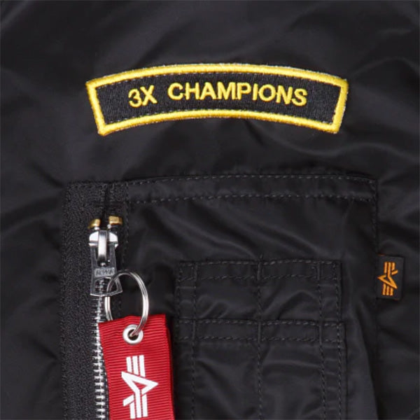 Chicago White Sox Alpha Industries X New Era MA-1 Bomber Reversible Jacket - Black