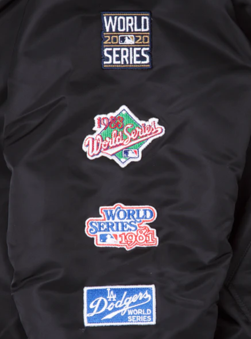 Los Angeles Dodgers Alpha Industries X New Era MA-1 Bomber Reversible Jacket - Black