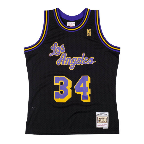 Shaquille O'neal Los Angeles Lakers 1996-97 Mitchell & Ness HWC RELOAD Swingman Jersey - Black