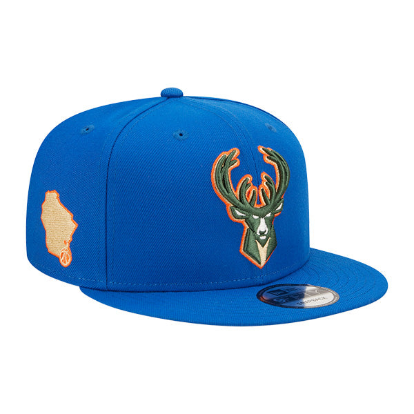 Milwaukee Bucks New Era NBA 2022-23 CITY EDITION Alternate 9Fifty Snapback Hat - Royal