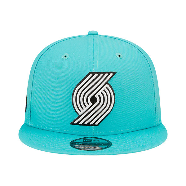 Portland Trailblazers New Era NBA 2022-23 CITY EDITION Alternate 9Fifty Snapback Hat - Teal/Black