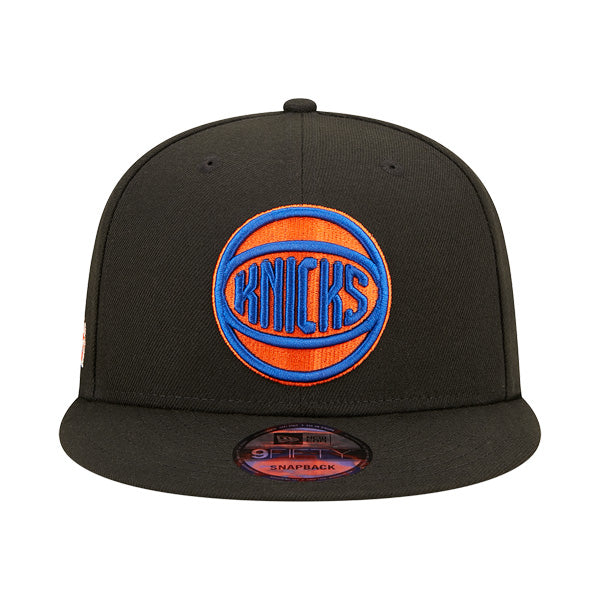 New York Knicks New Era NBA 2022-23 CITY EDITION Alternate 9Fifty Snapback Hat - Black/Orange