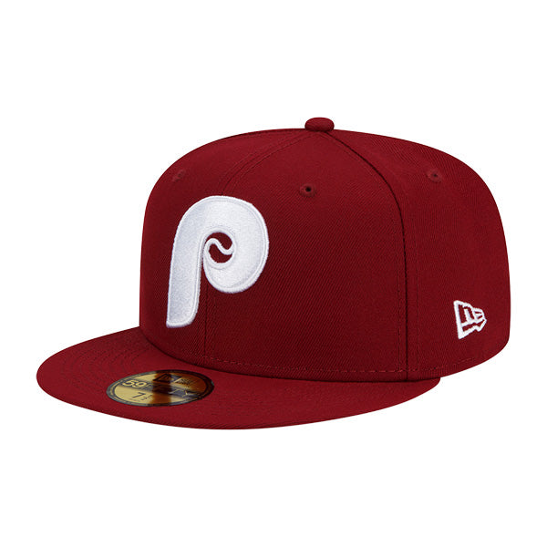 Philadelphia Phillies 1980 WORLD SERIES New Era Exclusive 59Fifty Fitted Hat - Maroon/Gray UV