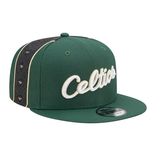 Boston Celtics New Era NBA 2022 CITY EDITION 9Fifty Snapback Hat - Green/Black